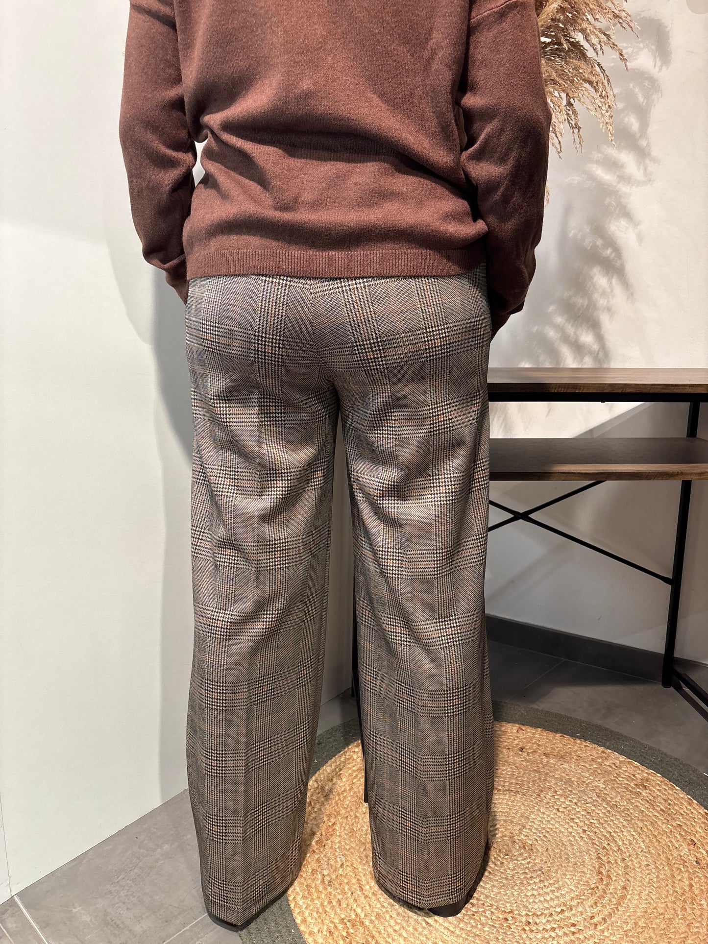 Pantalon à carreaux