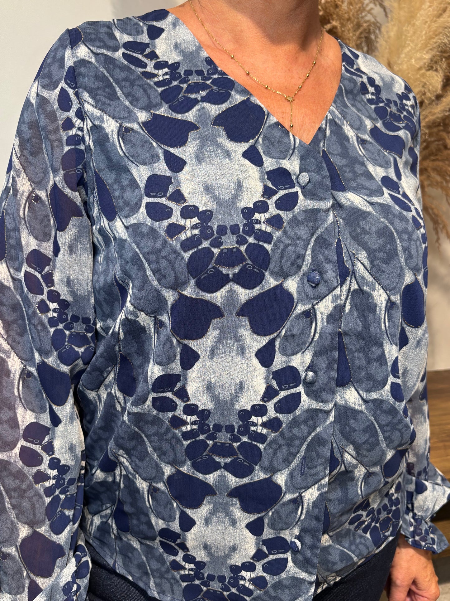 Chemise à détails brillant