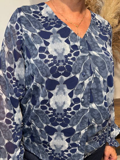 Chemise à détails brillant