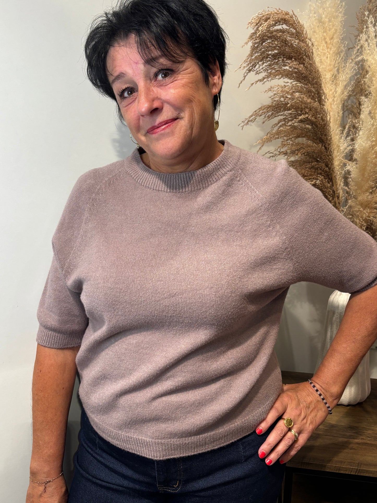 Pull à manches courtes