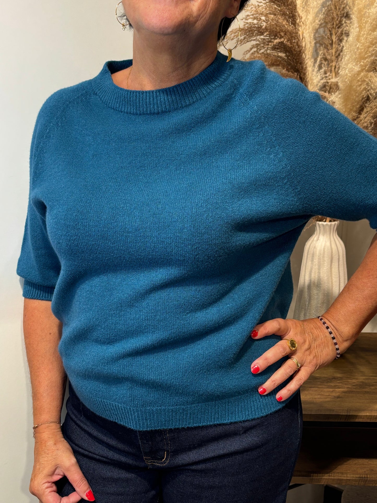 Pull à manches courtes