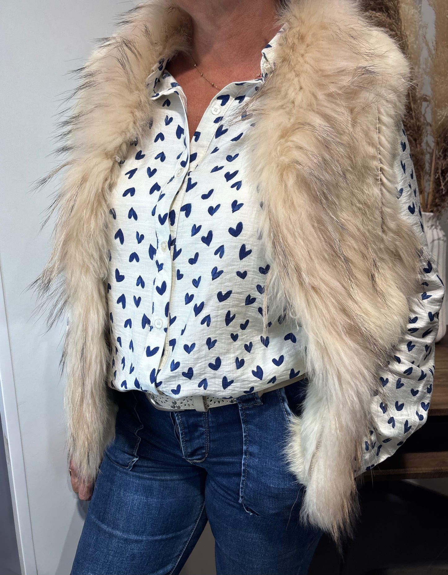 Veste vraie fourrure