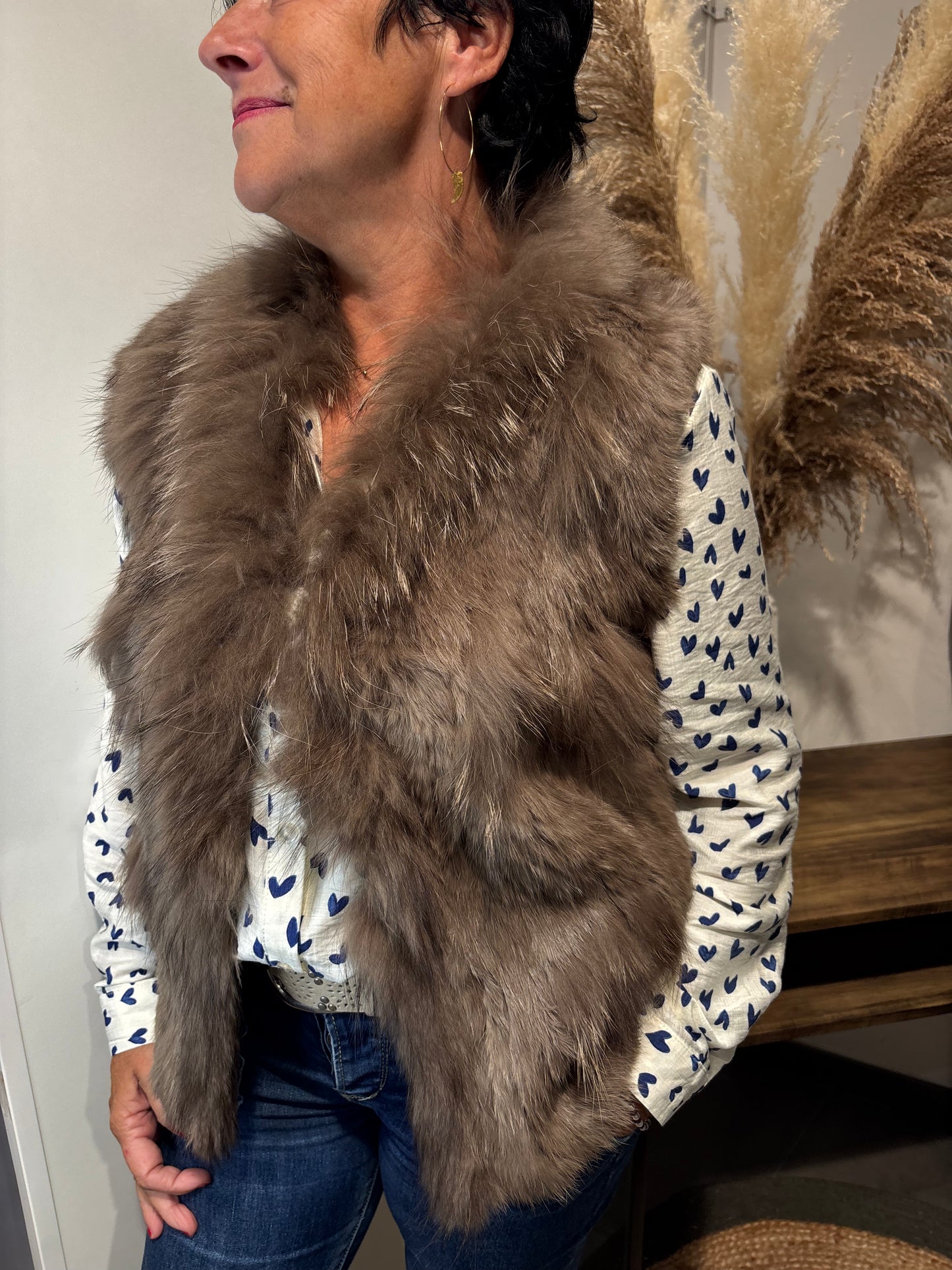 Veste vraie fourrure