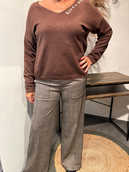 Pantalon à carreaux