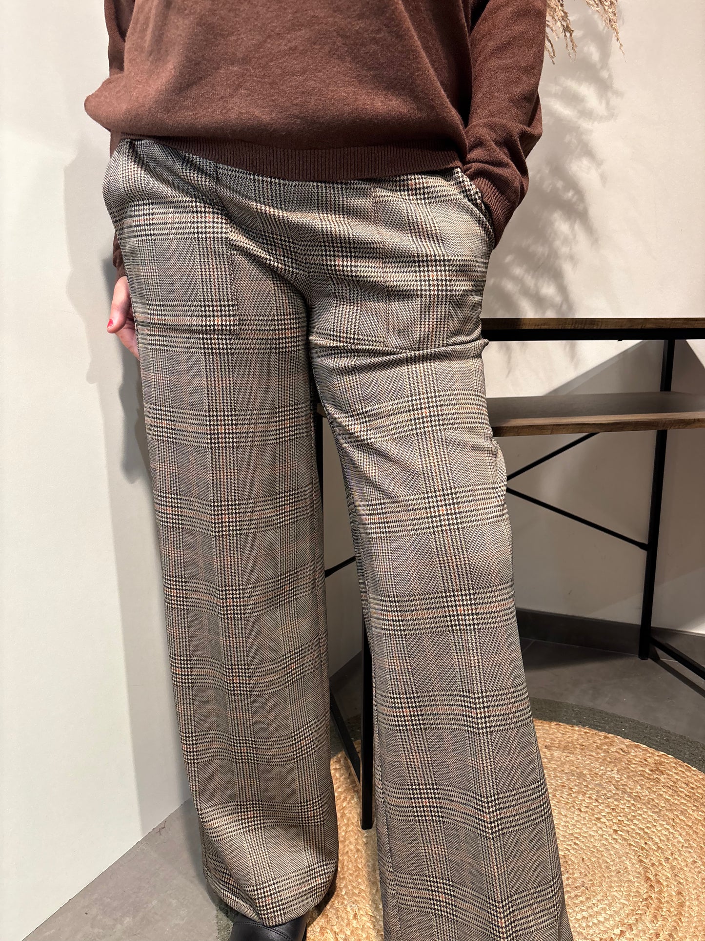 Pantalon à carreaux